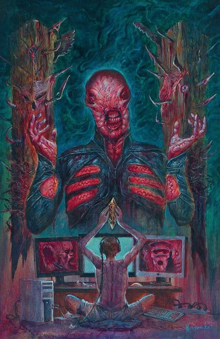 HELLRAISER RESURRECTIONS-THE ONANISTIC RITUAL #1 – F Unlimited Variant ( Full Art, Kendall ) Cover