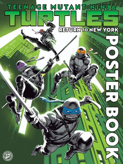 Cover Art for TEENAGE MUTANT NINJA TURTLES RETURN TO NEW YORK POSTER BOOK TP