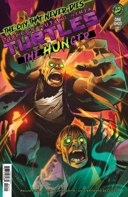 Cover Art for TEENAGE MUTANT NINJA TURTLES THE HUNGER