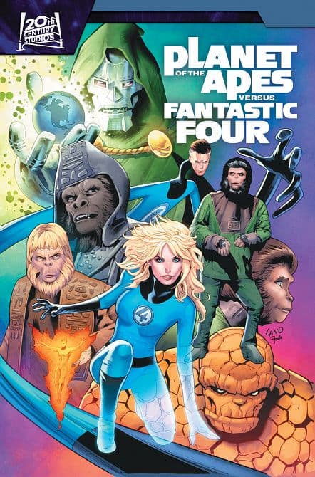 Cover Art for PLANET OF THE APES VS. FANTASTIC FOUR TP