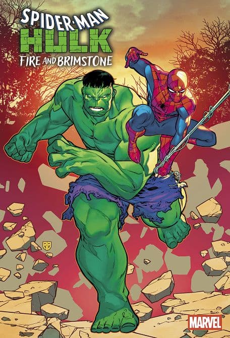 Cover Art for SPIDER-MAN/HULK FIRE AND BRIMSTONE