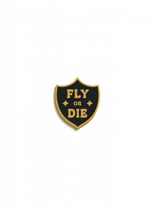 Cover Art for REBECCA YARROS'S FOURTH WING FLY OR DIE ENAMEL PIN