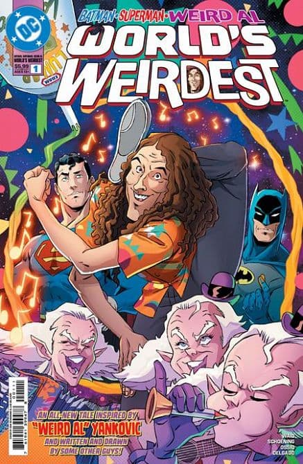Cover Art for BATMAN SUPERMAN WEIRD AL WORLDS WEIRDEST