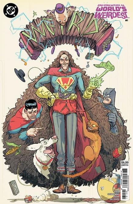 Cover Art for BATMAN SUPERMAN WEIRD AL WORLDS WEIRDEST