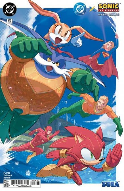 Cover Art for DC X SONIC THE HEDGEHOG METAL LEGION