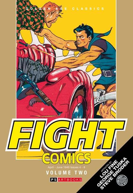 Cover Art for GOLDEN AGE CLASSICS FIGHT COMICS HC VOL 02