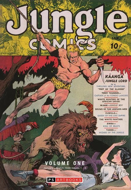 Cover Art for GOLDEN AGE CLASSICS JUNGLE COMICS HC VOL 01