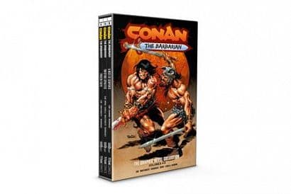 Cover Art for CONAN THE BARBARIAN HC VOL 04-06 SLIPCASE SET DIRECT MARKET EDITION DAN PANOSIAN CVR