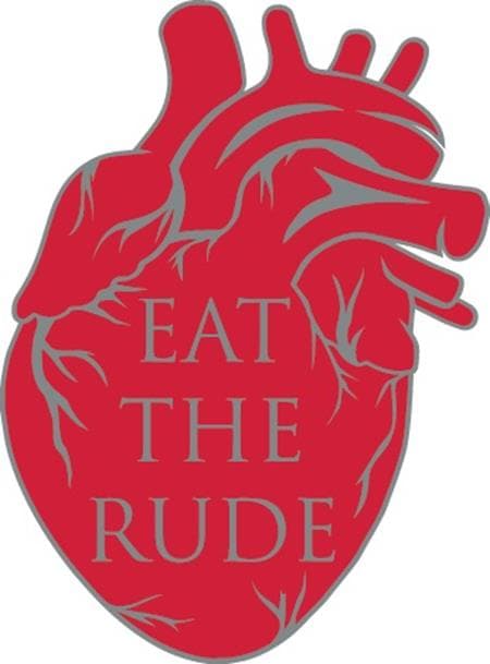 Cover Art for HANNIBAL EAT THE RUDE HEART ENAMEL PIN BADGE