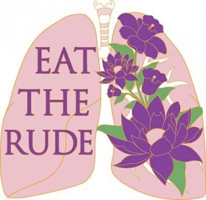 Cover Art for HANNIBAL EAT THE RUDE LUNGS ENAMEL PIN BADGE