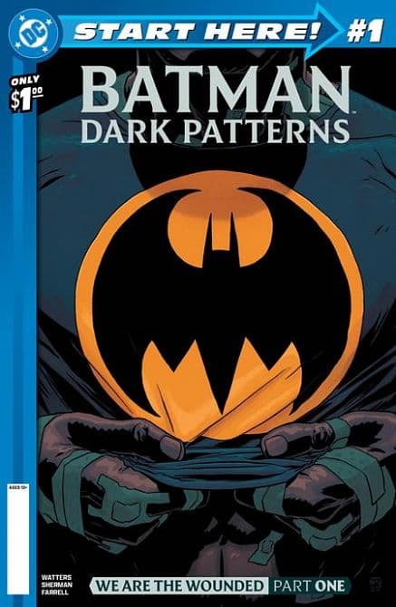 Cover Art for DC START HERE-BATMAN DARK PATTERNS