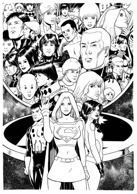 Cover Art for LEGION OF SUPER-HEROES BY MARK WAID & BARRY KITSON OMNIBUS HC