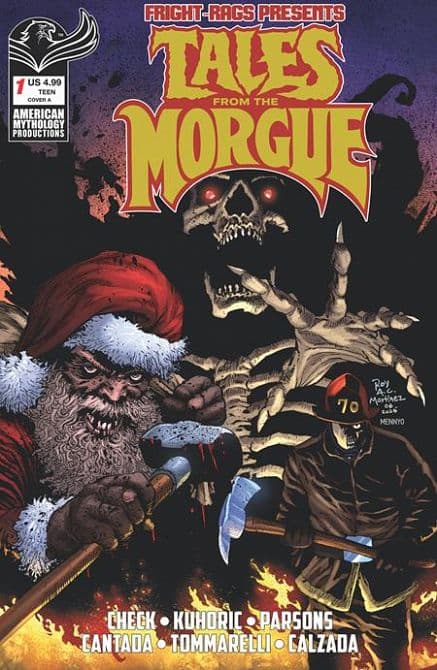 Cover Art for FRIGHT RAGS PRESENTS TALES FROM THE MORGUE