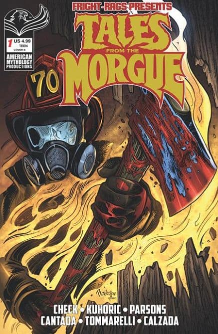 Cover Art for FRIGHT RAGS PRESENTS TALES FROM THE MORGUE