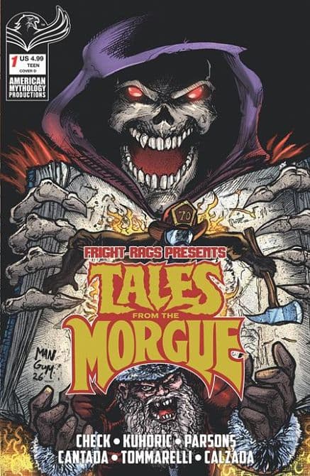 Cover Art for FRIGHT RAGS PRESENTS TALES FROM THE MORGUE