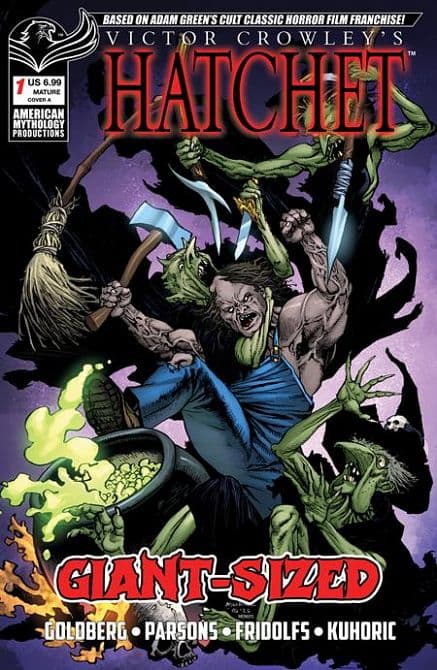 Cover Art for GIANT SIZED HATCHET HALLOWEEN
