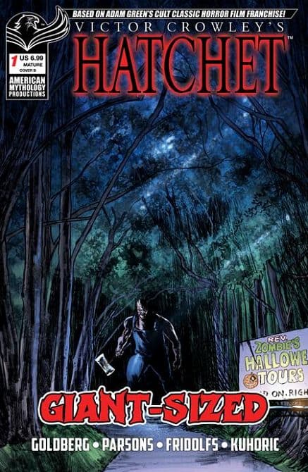 Cover Art for GIANT SIZED HATCHET HALLOWEEN