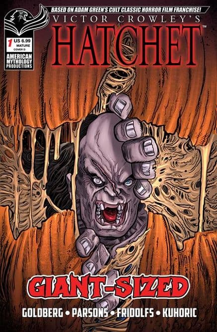 Cover Art for GIANT SIZED HATCHET HALLOWEEN