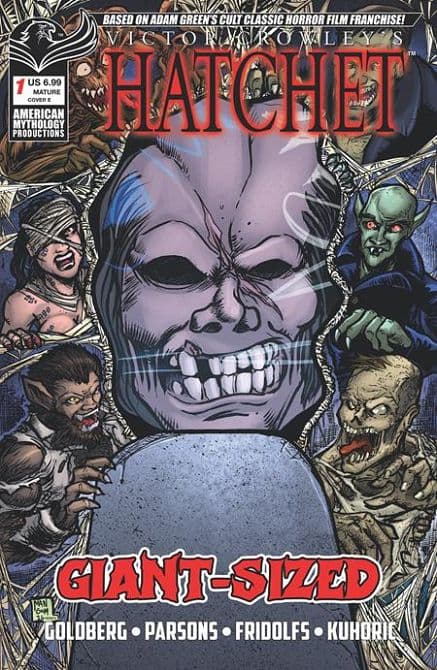 Cover Art for GIANT SIZED HATCHET HALLOWEEN