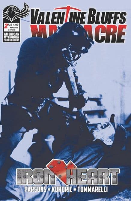 Cover Art for VALENTINE BLUFFS MASSACRE IRON HEART