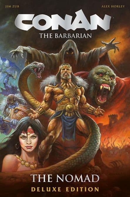 Cover Art for CONAN THE BARBARIAN THE NOMAD DELUXE COLLECTORS EDITION HC REGULAR EDITION ALEX HORLEY