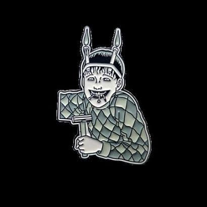 Cover Art for JUNJI ITO SOUICHIS CONVENIENT CURSE B&W LUNAR EXCLUSIVE ENAMEL PIN BADGE