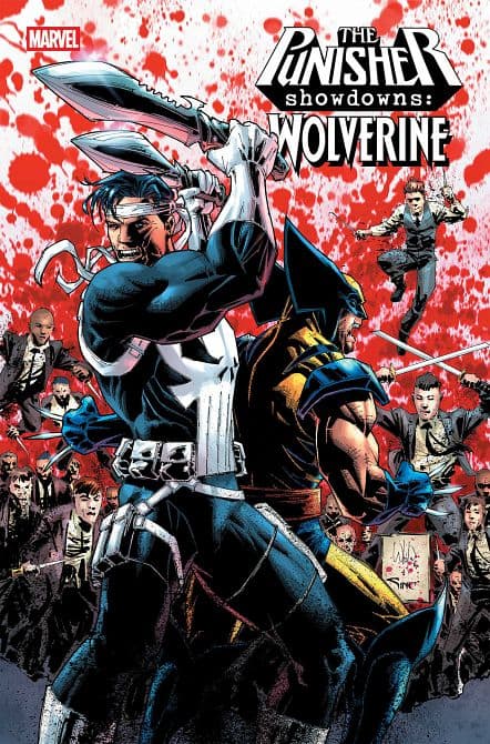 Cover Art for PUNISHER SHOWDOWNS WOLVERINE