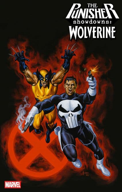 Cover Art for PUNISHER SHOWDOWNS WOLVERINE