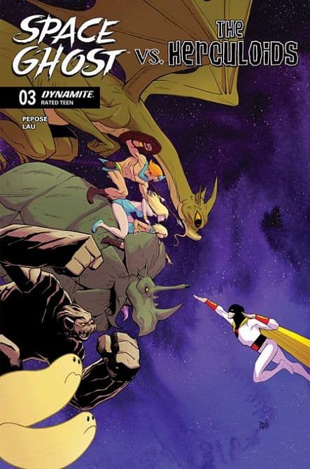 Cover Art for SPACE GHOST VS THE HERCULOIDS