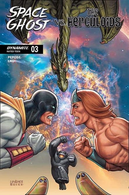 Cover Art for SPACE GHOST VS THE HERCULOIDS