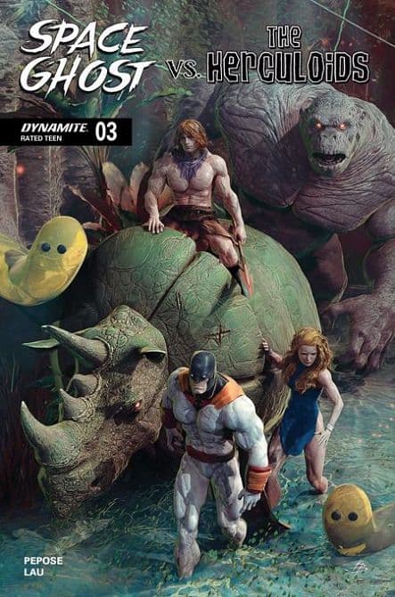 Cover Art for SPACE GHOST VS THE HERCULOIDS