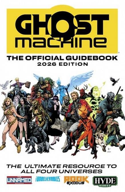 Cover Art for GHOST MACHINE GUIDEBOOK TP