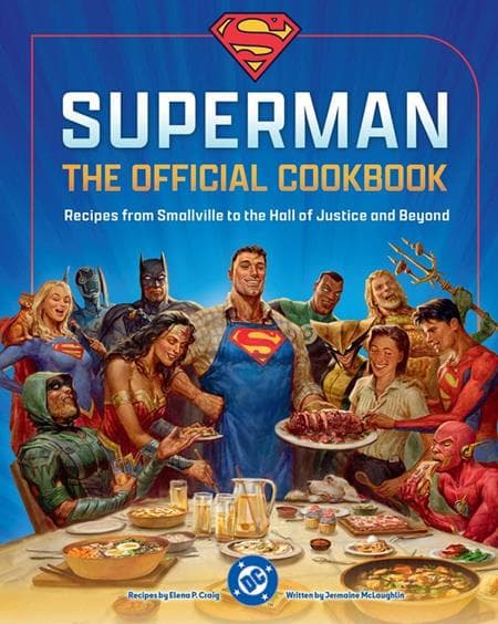 Cover Art for DC SUPERMAN THE OFFICIAL COOKBOOK HC