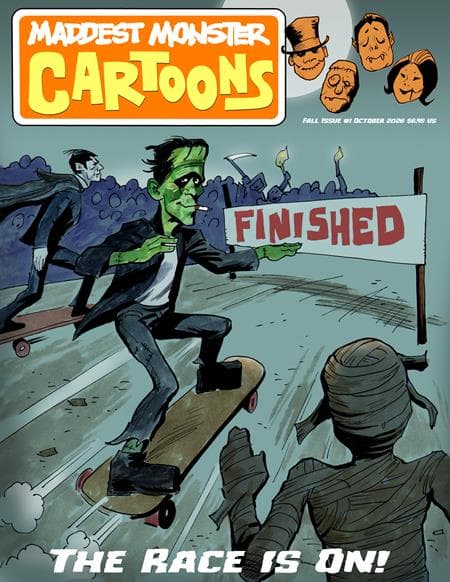 Cover Art for MADDEST MONSTER CARTOONS MAGAZINE