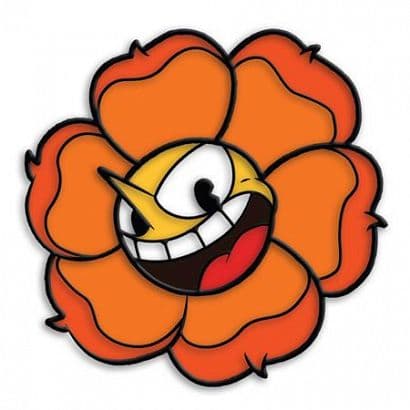 Cover Art for CUPHEAD CAGNEY CARNATION ENAMEL PIN BADGE