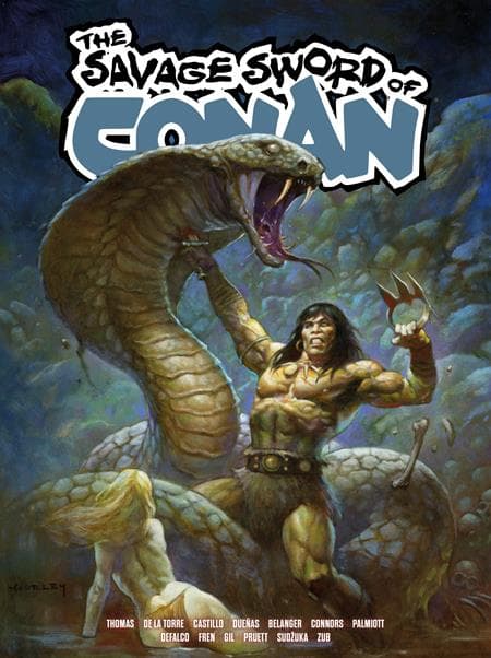 Cover Art for SAVAGE SWORD OF CONAN TP VOL 05 DIRECT MARKET EDITION ALEX HORLEY CVR