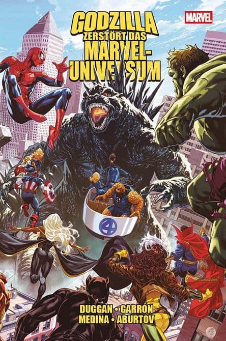 Cover Art for GODZILLA ZERSTÖRT DAS MARVEL-UNIVERSUM ( SOFTCOVER )