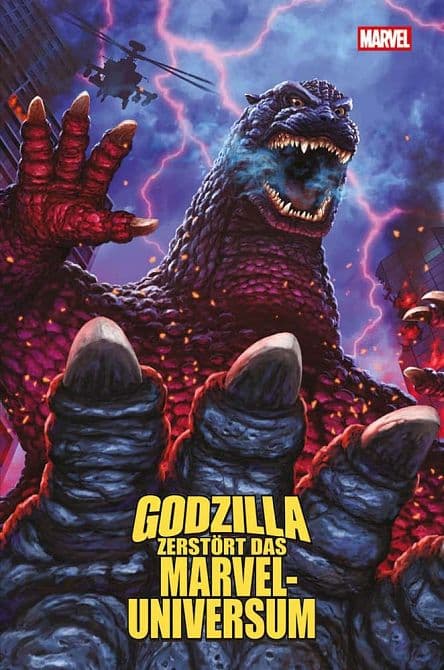 Cover Art for GODZILLA ZERSTÖRT DAS MARVEL-UNIVERSUM ( HARDCOVER )