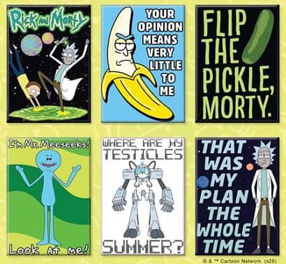 Cover Art for ATA-BOY RICK AND MORTY 12 MAGNET PACK ( NET )