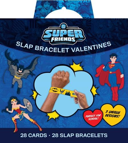 Cover Art for DC SUPER FRIENDS SLAP BRACELET VALENTINES