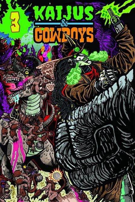 Cover Art for KAIJUS AND COWBOYS