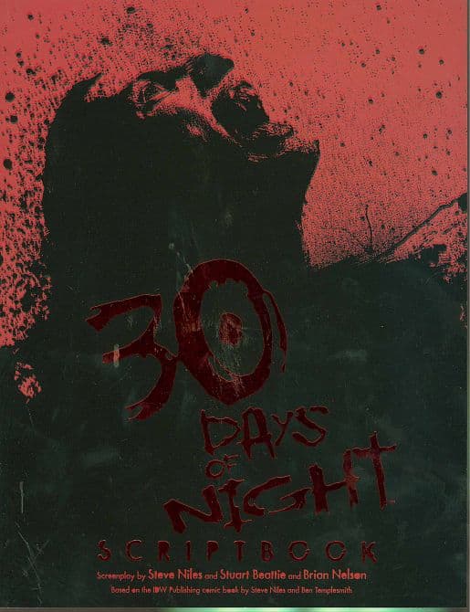 Cover Art for 30 DAYS OF NIGHT MOVIE SCRIPTBOOK TP