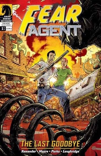 Cover Art for FEAR AGENT LAST GOODBYE ( 2007 )
