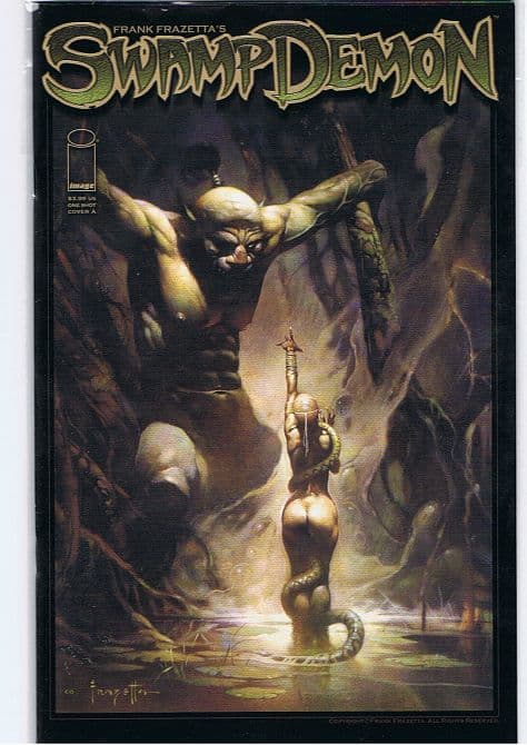 Cover Art for FRANK FRAZETTAS SWAMP DEMON