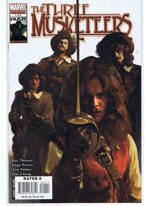 Cover Art for MARVEL ILLUSTRATED THREE MUSKETEERS