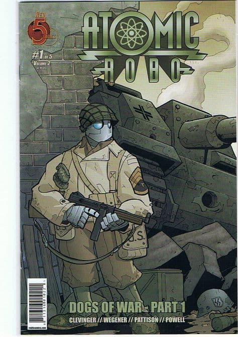 Cover Art for ATOMIC ROBO DOGS OF WAR