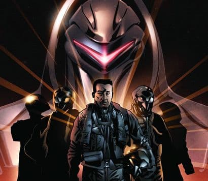 Cover Art for NEW BATTLESTAR GALACTICA GHOSTS