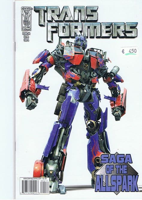 Cover Art for TRANSFORMERS MOVIE PREQUEL SAGA O/T ALLSPARK