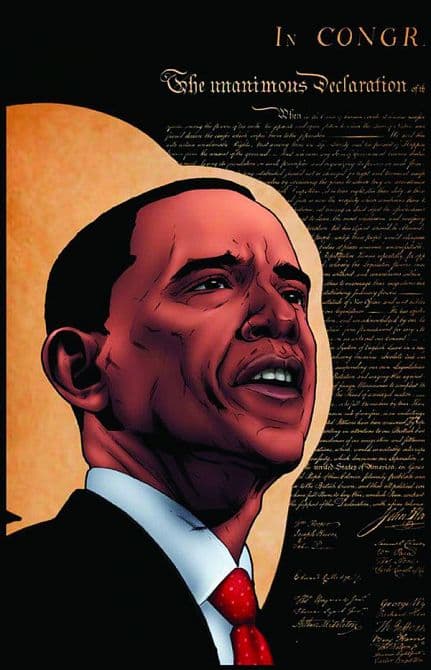 Cover Art for OBAMA THE COMIC BOOK