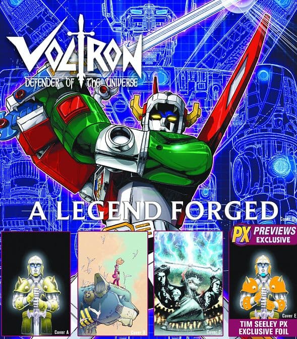 Cover Art for VOLTRON A LEGEND FORGED